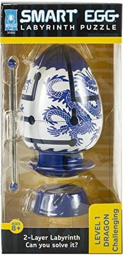 Blue Dragon 2-Layer Smart Egg Labyrinth smart egg labyrinth puzzle assembled on a work bench