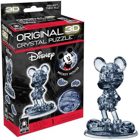 Disney Mickey Mouse original 3d crystal puzzle assembled on a work bench